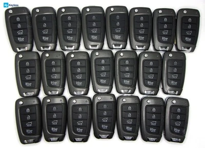 Lot x22 OEM Hyundai Santa Fe 2018-2020 Flip Key Remotes TQ8-RKE-4F39 - Image 1 of 2