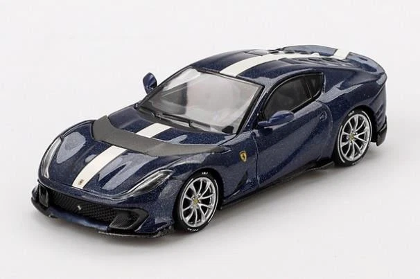 BBR BBRFER64011 1/64 Ferrari 812 Competizione Blu Tour De France Modello Auto