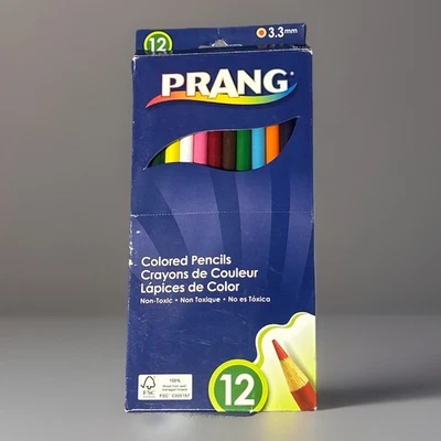 Prang 彩色铅笔 7 英寸长 12/Pk 更亮颜色学校艺术工艺品家庭儿童 — 第 1/3 张图片