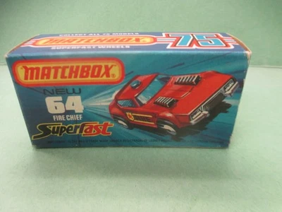 Matchbox Superfast 64 Fire Chief in Box - Image 1 of 4