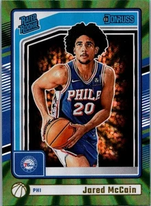 2024-25 Panini Donruss - Rated Rookie Jared McCain #228 Holo Green Laser (RC) - Picture 1 of 2