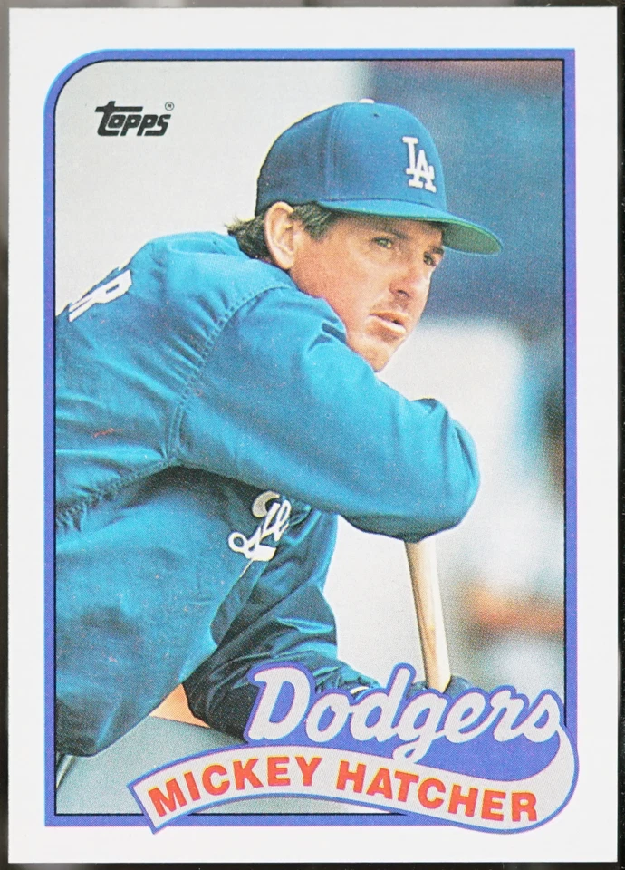 1989 Topps Baseball Mickey Hatcher #483 NM - Image 1 of 1