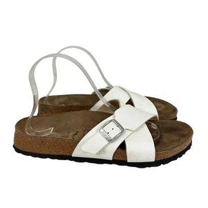 Birkenstock Birkis Santosa White Sandals Size 40 - Picture 1 of 8