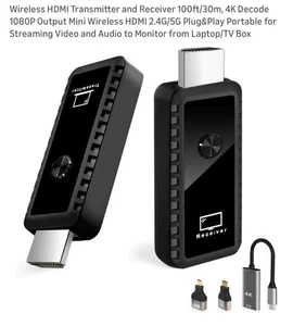 Wireless Mini HDMI Extender Mac Is - Picture 1 of 3