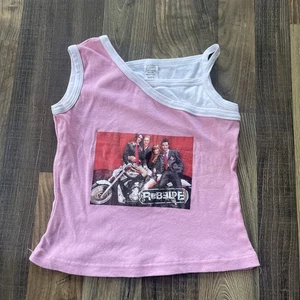 Rebelde T-Shirt Canotta Vintage Junior Taglia L Made in USA - Foto 1 di 5