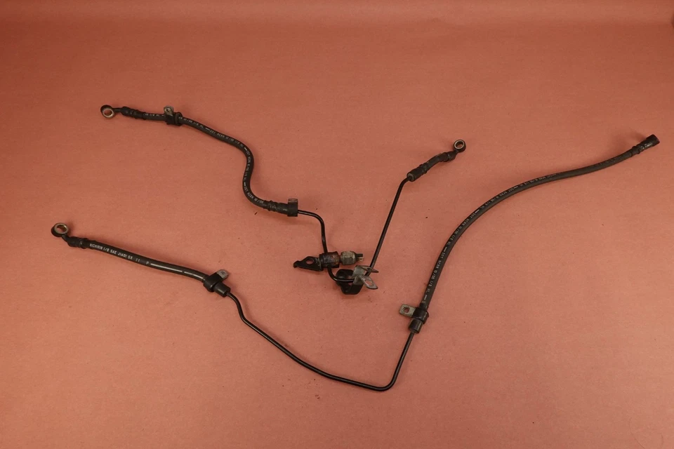 2007-2012 Harley Davidson Sportster 1200 XL1200N Front Rear Brake Caliper Hoses - Image 1 of 4