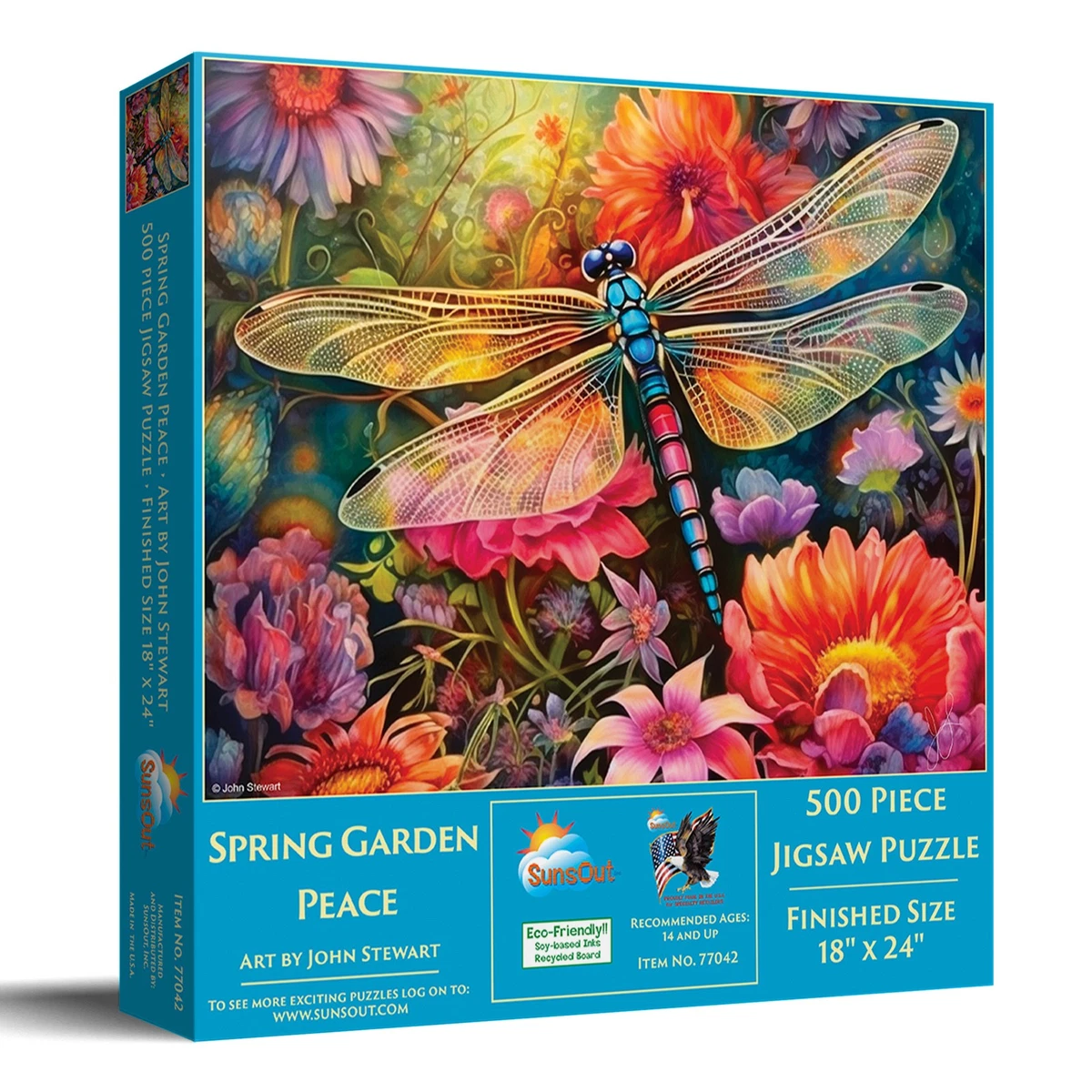 SUNSOUT "Bridge To The Farm" 500+ Piece Jigsaw Puzzle (19.25x26.625 In, Eco-Friendly)