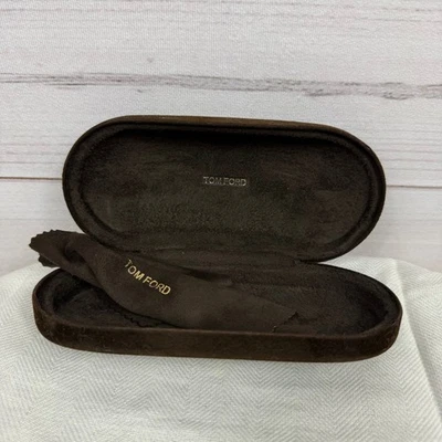 Tom Ford Eyeglasses Sunglasses Hard Shell Case with Cloth Brown - Image 1 of 4