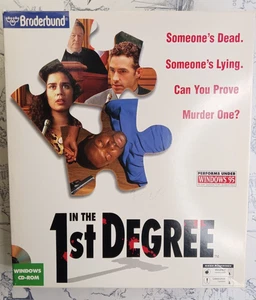 In The 1st Degree 1995 Windows 95 3.1 Mac PC CD-ROM Big Box Broderbund - Picture 1 of 10