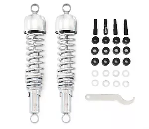 Honda GL1200 Dual Spring Chrome Shocks - 365mm 14 3/8" - GL1200 Gold Wing - Picture 1 of 1
