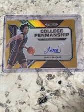 2023-24 Panini Prizm Draft Picks JARED McCAIN COLLEGE PENMANSHIP Auto 10/10 Gold