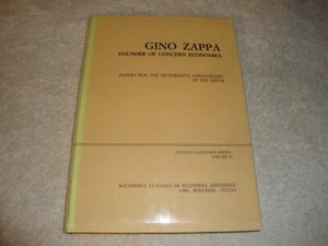Gino Zappa Founder of Concern Economics hc/dj - Bild 1 von 2