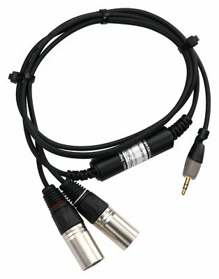 3,5mm Klinke Kabel Y-Kabel XLR Stecker Entstörkabel Audio Laptop Adapterkabel - Bild 1 von 4
