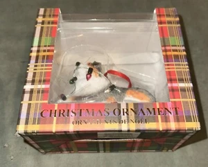 Sandicast Blue Merle Australian Shepherd with Holiday Lights Resin Christmas.new - Picture 1 of 10