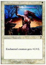 4x Holy Strength MTG 7th Edition NM Magic Regular