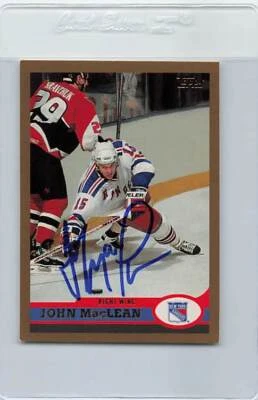 1999/00 Topps #81 John MacLean Rangers Signed Auto *G7250 - Image 1 of 2