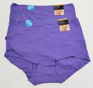 BALI Cool Comfort Cotton Skimp Skamp Brief Panty L 7 LARGE 2332 NWT 2 PACK - Picture 1 of 5