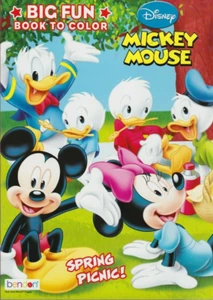 Topolino grande libro divertente da colorare picnic primaverile - Foto 1 di 2
