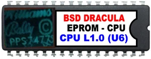 Bram Stoker's Dracula Pinball Machine  CPU Rom L-1 [U6] [Bally / Williams] EPROM - Picture 1 of 1