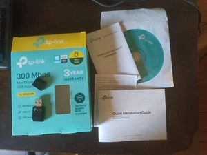 TP-LINK WiFi Dongle 300 Mbps Mini Wireless Network USB Wi-Fi Adapter for PC - Zdjęcie 1 z 2
