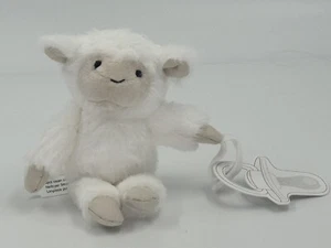 NWT Pottery Barn Kids Lamb Critter Plush Pacifier Holder - Picture 1 of 5