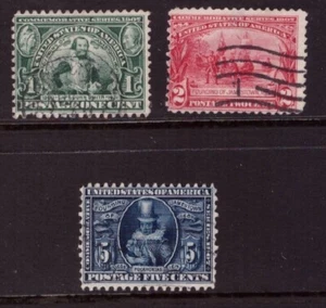 Estados Unidos 1907 Jamestown Exposición Emisión Set Sellos Usados - Imagen 1 de 1