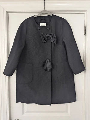 3.1 Phillip Lim Nordstrom Chaqueta Mujer Talla M Negro Lana Seda Lazos Resistente Foto 1 de 4