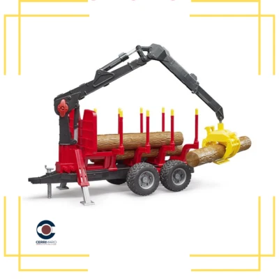 Bruder rimorchio forestale 02252 mezzo agricolo - Immagine 1 di 4