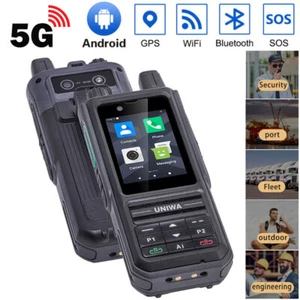 Global 5G Rugged Phone Android 13 Outdoors Walkie Talkie PTT Network Radio UNIWA - Picture 1 of 13