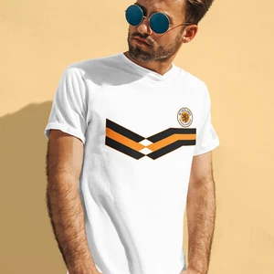 NETHERLANDS Retro Strip Football T-Shirt Mens 2024 World Cup Holland Kit - Picture 1 of 5