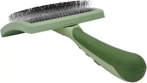 Coastal Dog Slicker Brush, Green - Grooming Medium (6.75" L x 4.25" W), green - Picture 1 of 8