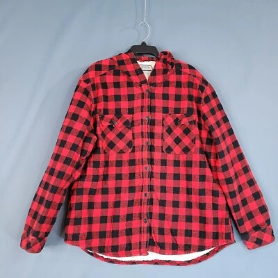 Boston Traders Unisex Adults Hooded Fleece Lined Jacket Macgergor Red Size 2XL - Image 1 of 4