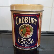 Vintage Cadbury Bournville Cocoa Tin Empty Good Condition 1980s made Tasmania