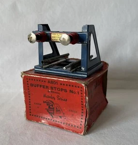 Boxed Vintage O GAUGE Hornby Meccano No. 1 Spring Type Buffer Stop 2 Rail A801 - Picture 1 of 14