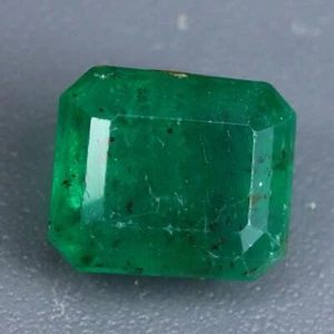 Piedra preciosa suelta de Zambia corte octágono esmeralda verde natural de 1,75 quilates - Imagen 1 de 3