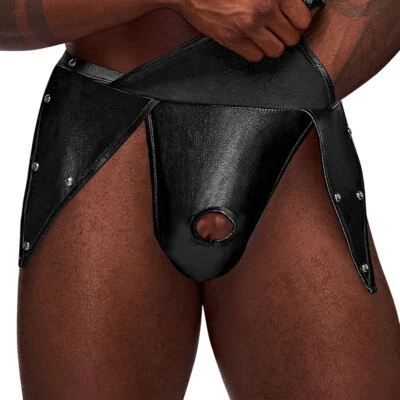 Male Power Fetish Eros Thong PAK-156 Black - Image 1 of 4