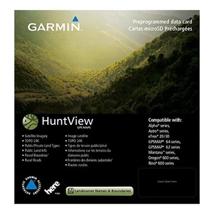 Garmin HuntView MICHIGAN Maps GPS MicroSD TOPO 24K Satellite Imagery Hunting MI - Picture 1 of 8