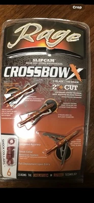 Rage Crossbow X Broadheads 100 Grain 2 Blade