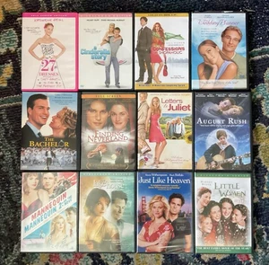 DVD Romantic Comedy Large Lot 12 DVDs: 27 Dresses LakeHouse Shopaholic Bachelor - Bild 1 von 13