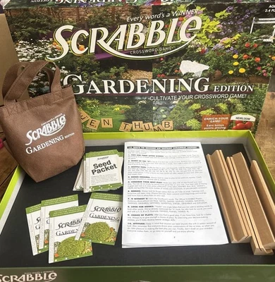 Scrabble Gardening Edition COMPLETE  2011 Crossword Word - Image 1 of 4