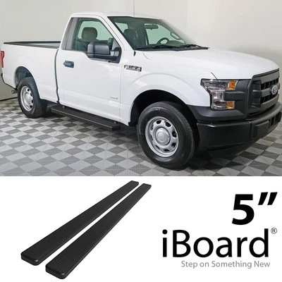 APS Running Board 5in Steel Black Fit Ford F150 Regular Cab & 17-25 F250 15-25 Foto 1 de 4