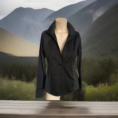 Camiseta deportiva Qwick Dry gris talla pequeña rendimiento capa 8 manga larga Foto 1 de 4