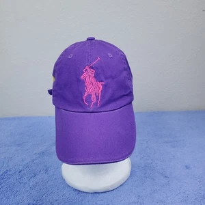 Polo Ralph Lauren Big Pony Women's Baseball Cap Hat Purple - Picture 1 of 18