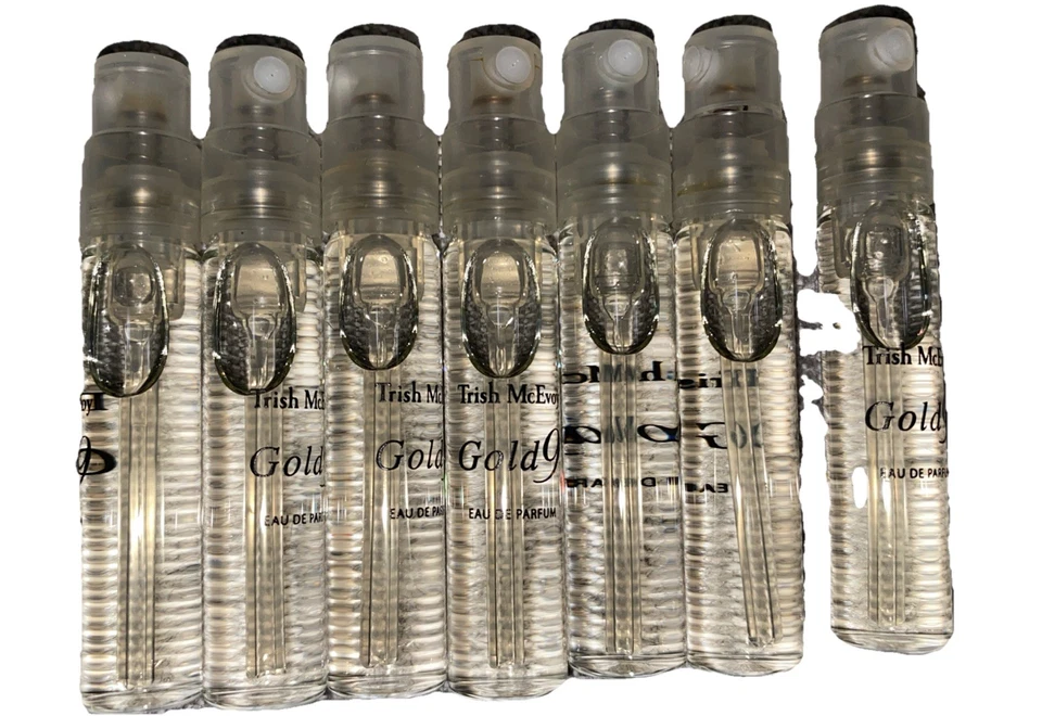 TRISH MCEVOY GOLD 9 EAU DU PARFUM MUESTRA FRAGANCIAS 0,05 oz (x7) TOTALMENTE NUEVO Foto 1 de 1