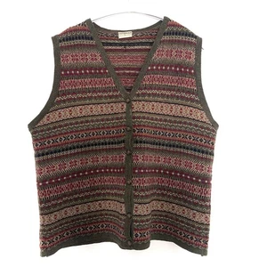 Vintage Country Classics Pure Will Sleeveless Cardigan Vest XL - Picture 1 of 5