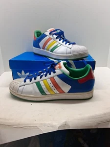 Zapatos deportivos Adidas Superstar II CB muy raros. Blanco/Multicolor. Talla 10,5 - Imagen 1 de 20