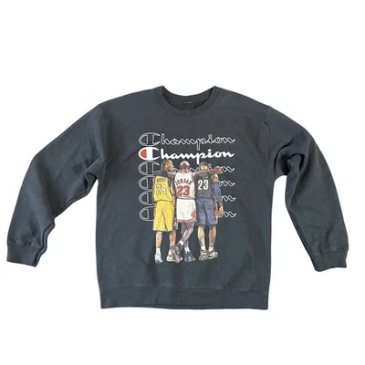 Champion Sudadera Negra Para Hombre M Kobe Bryant Lebron James Michael Jordan Tribute Foto 1 de 4