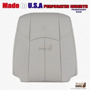 2008 2009 2010 FITS Infiniti G37 Passenger Top Perforated Leather Cover In Gray - Picture 1 of 8