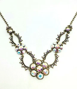 Collar especial de Michal Negrin elegantes piedras de cristal transparente. - Imagen 1 de 9