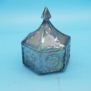 PIATTO PORTA CARAMELLE IN VETRO CARNEVALE A FORMA DI TIARA DA CENTENARIO - Foto 1 di 8